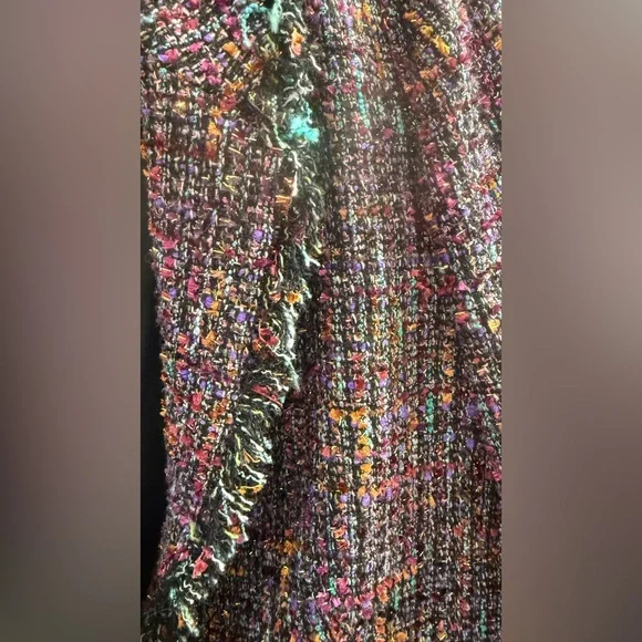 ✨ PURE Collection Multi Tweed Gold Lurex Blazer UK14 US8/10 ✨ - Picture 9 of 14